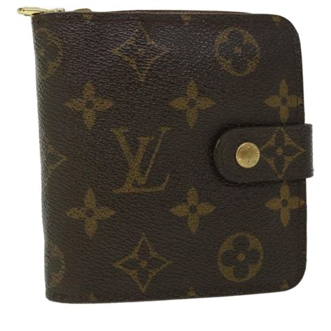 LOUIS VUITTON Monogram Compact Zip Wallet M61667 LV 